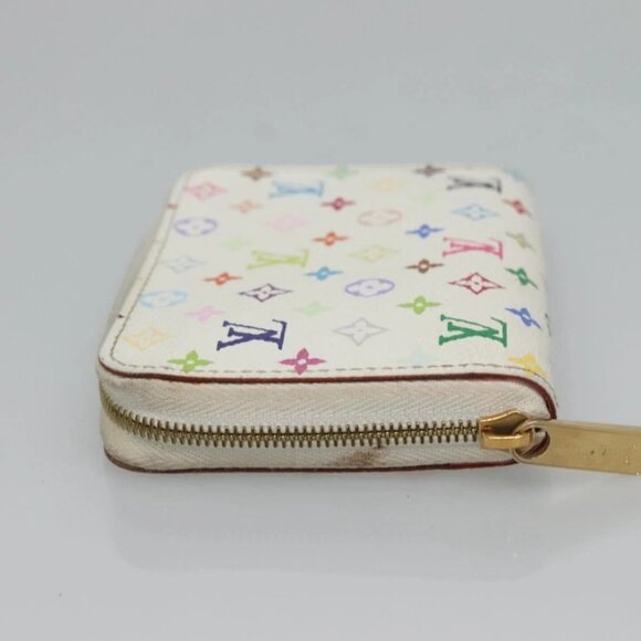 Share LOUIS VUITTON Monogram Multicolor Zippy Coin Purse White - Picture 4 of 16